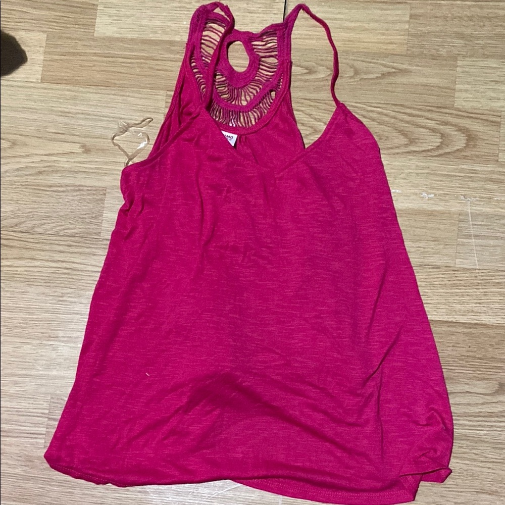 Mossimo Supply Co Pink Sleeveless Backless Tank Top